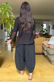 Made in Italy Cotton Blend Knit Top Black 